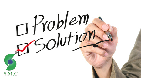 hand writing the solution isolated